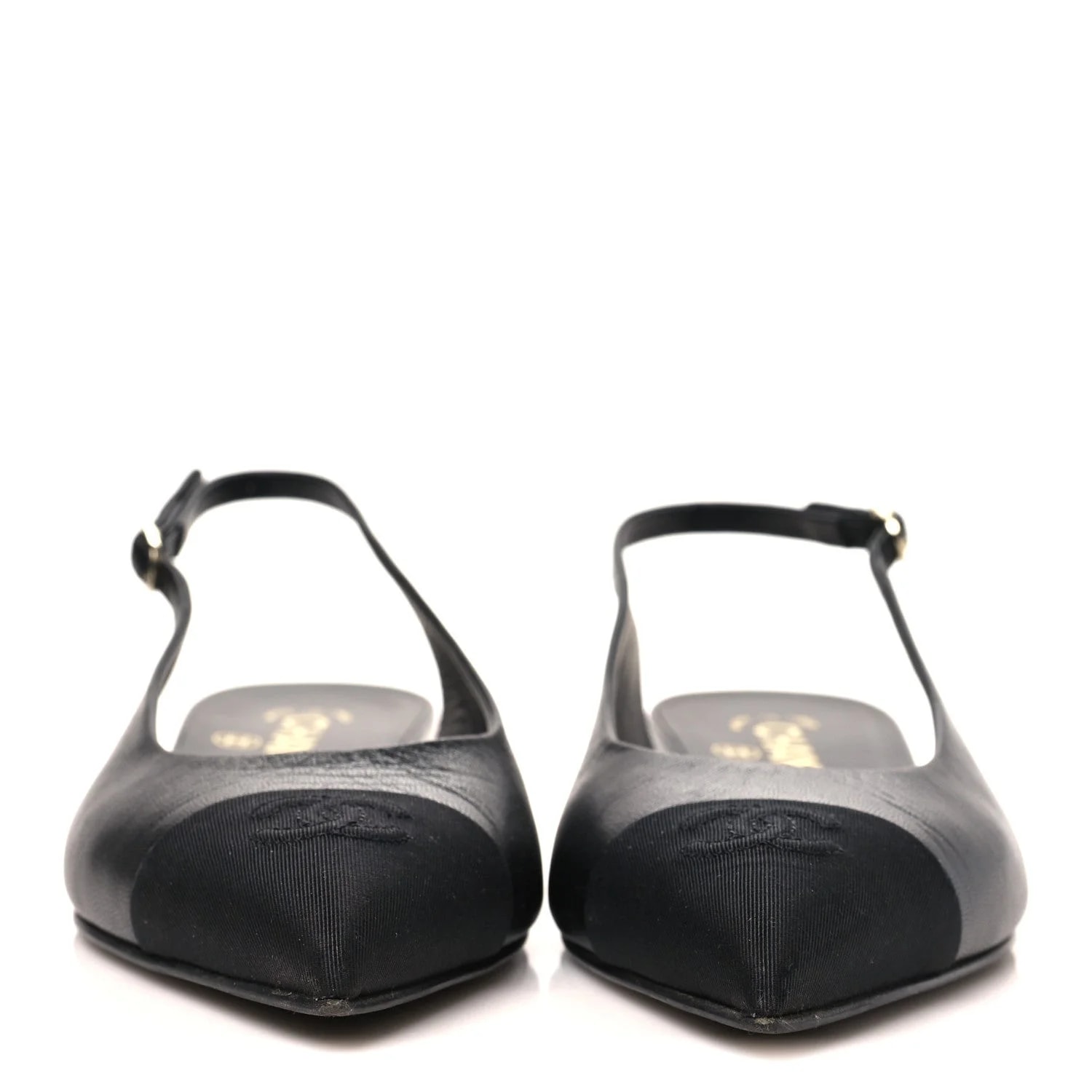 Grosgrain Pointed Toe CC Slingback 36.5 3