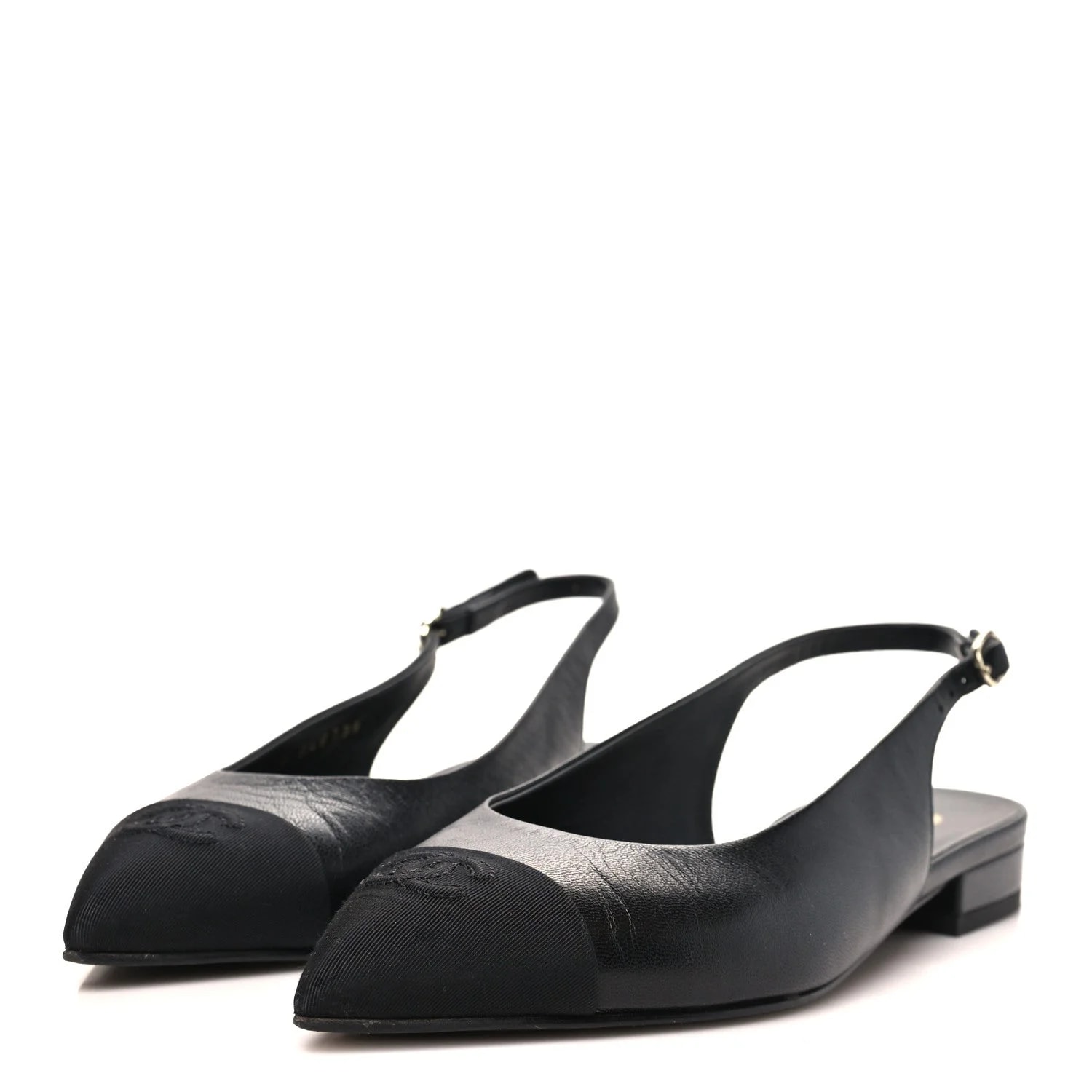 Grosgrain Pointed Toe CC Slingback 36.5 4