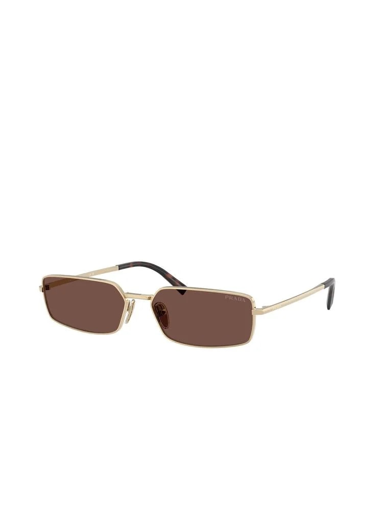 Prada A60s Rectangular Metal Sunglasses — 3