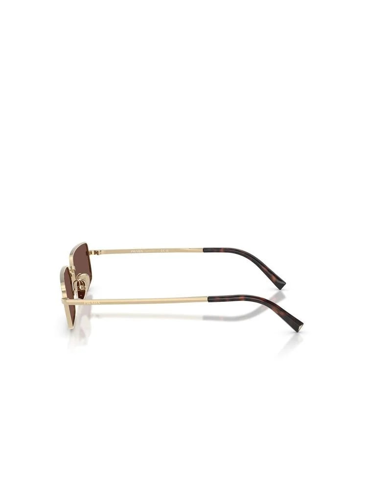 Prada A60s Rectangular Metal Sunglasses — 4