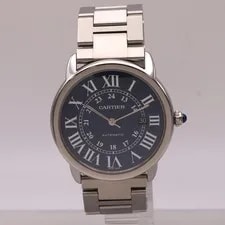 Cartier Ronde Solo XL 42 Blue Dial Steel WSRN0023 3802 2