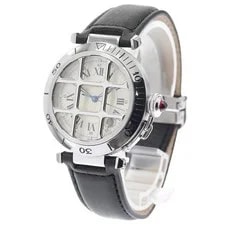 Cartier — Cartier Pasha Grid W3102255 38mm SS Silver #C4327 — Watch — resale