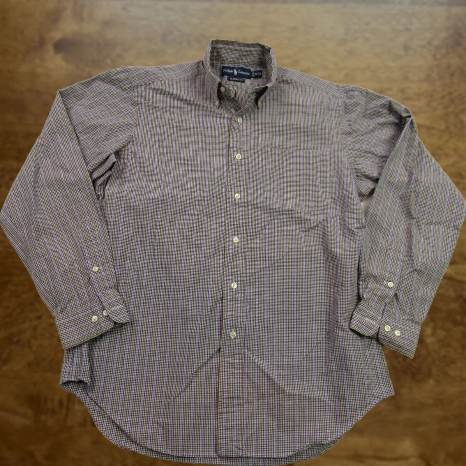 Polo Ralph Lauren — Polo Ralph Lauren Shirt 15.5 Long Sleeve Button Front Pony Medium Cotton Plaid Dress Casual Shirt ? — streetwear — resale