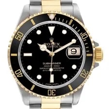 Rolex — Rolex Submariner Steel Yellow Gold Black Dial 16613 Box Papers — Watch — resale