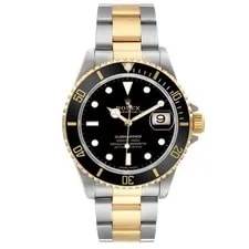 Rolex Submariner Steel Yellow Gold Black Dial 16613 Box Papers 2