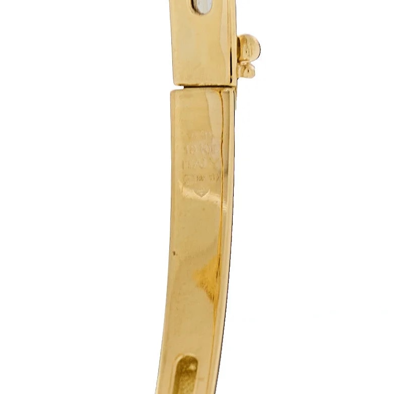 18K Yellow Gold Venetian Princess Flower Bangle 3