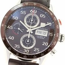 Tag Heuer — TAG Heuer CV2A12 Carrera Chronograph Day Date Automatic S Good Condition Wit — Watch — resale
