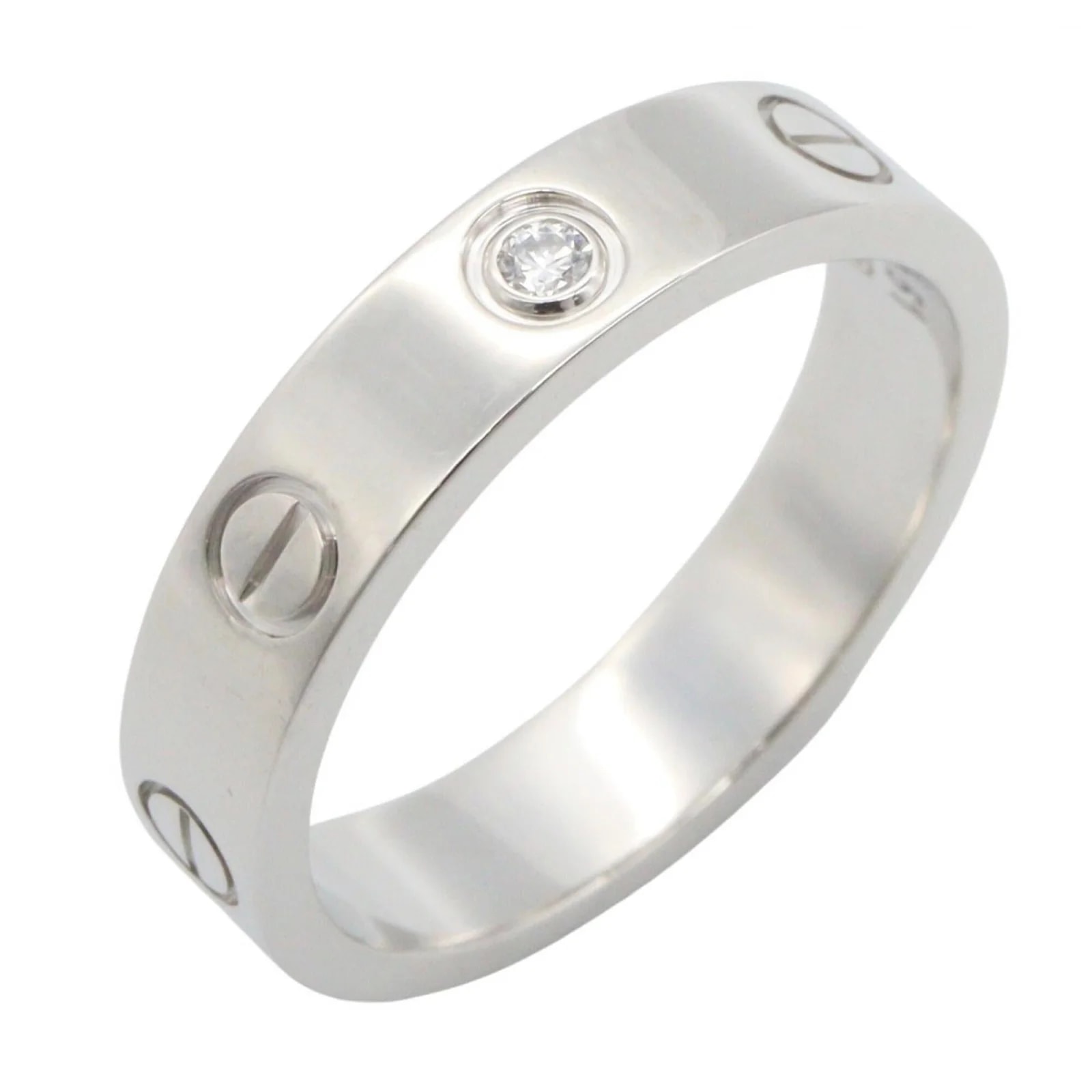 Cartier — Cartier Clear White Gold (18K) Band — Jewelry — resale