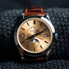 Patek Philippe — 2015 Patek Philippe Perpetual Calendar 5496P-014 39.5MM Platinum — Watch — resale