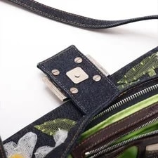 Auth Fendi Mamma Baguette Floral Daisy Lace 3