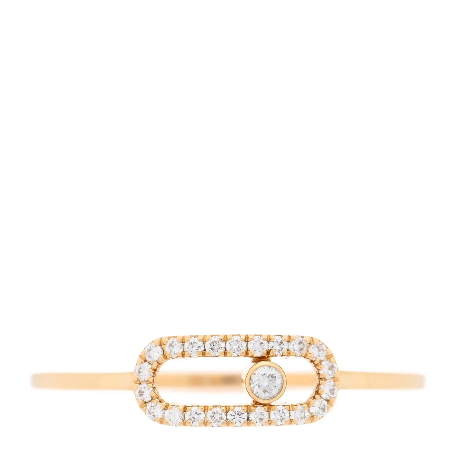 Messika — 18K Yellow Gold Move Uno Pave 54 6.75 — Jewelry — resale