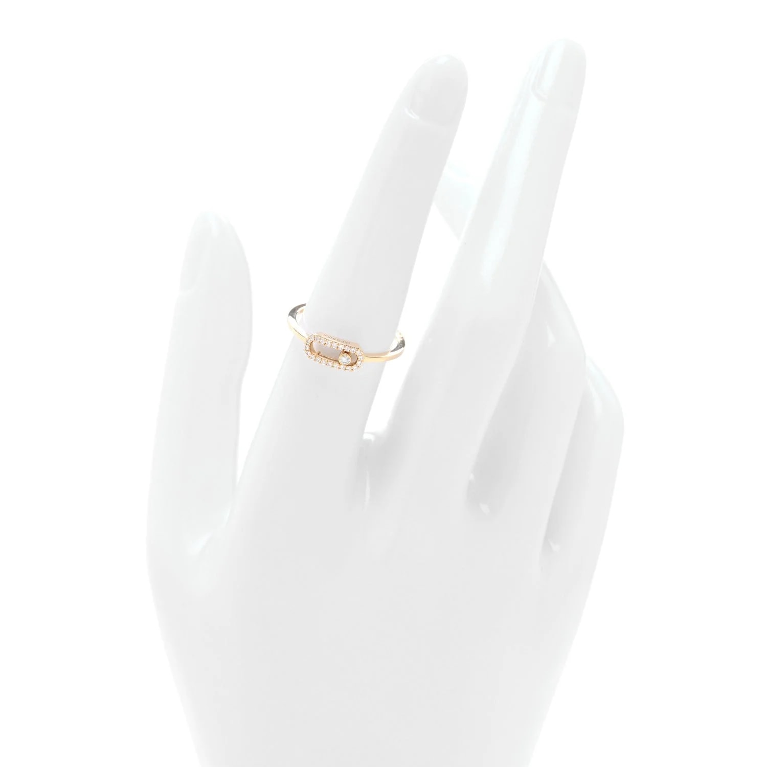 18K Yellow Gold Move Uno Pave 54 6.75 2