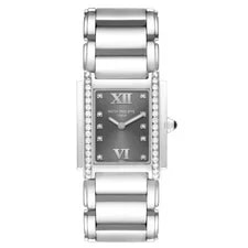 Patek Philippe Twenty-4 Grey Dial Diamond Steel 4910 4910A 2