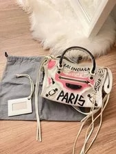 Balenciaga — Balenciaga Graffiti Mini City Style Dust — Handbag — resale