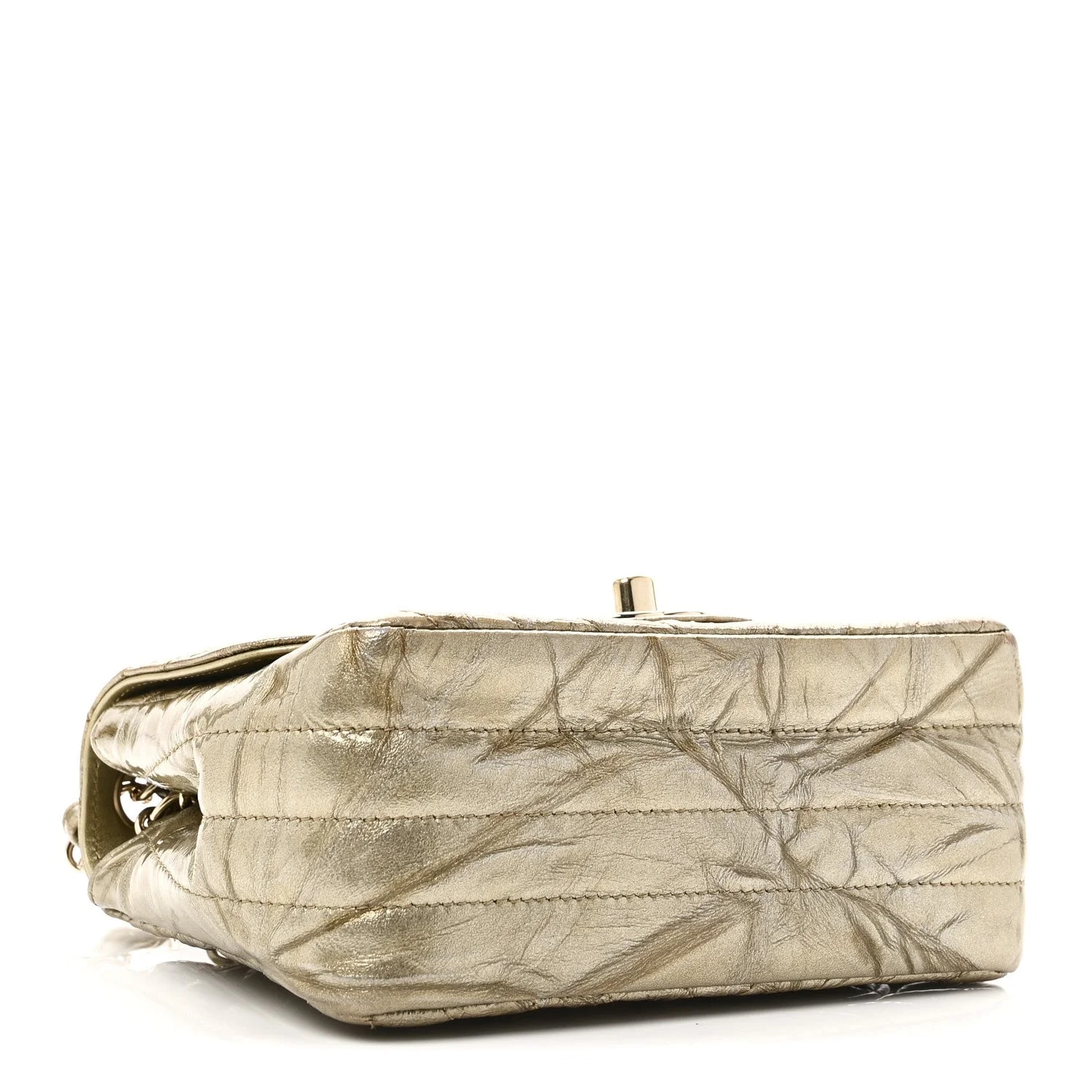 Metallic Crumpled Chevron Square Flap 4