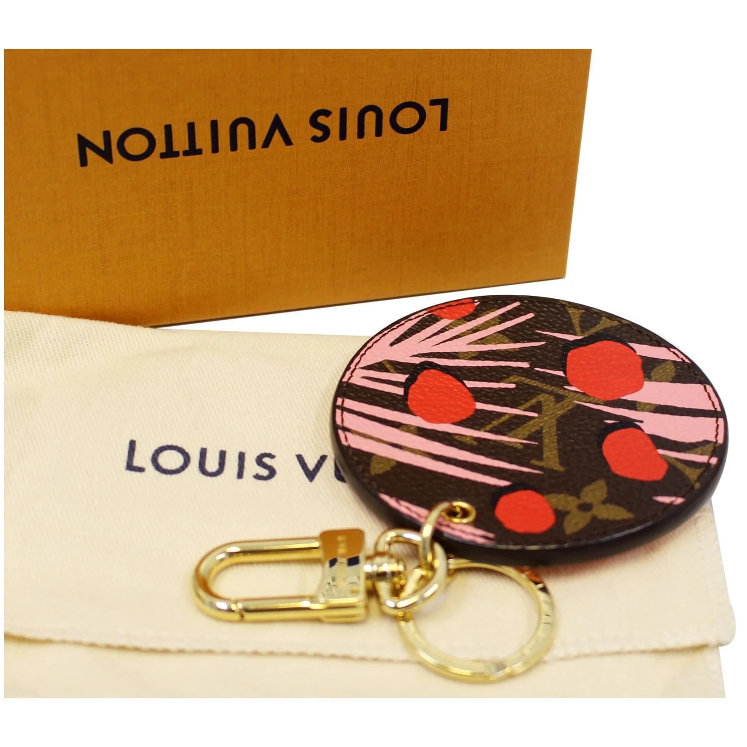 Louis Vuitton Jungle Print Key Holder Bag Charm 2