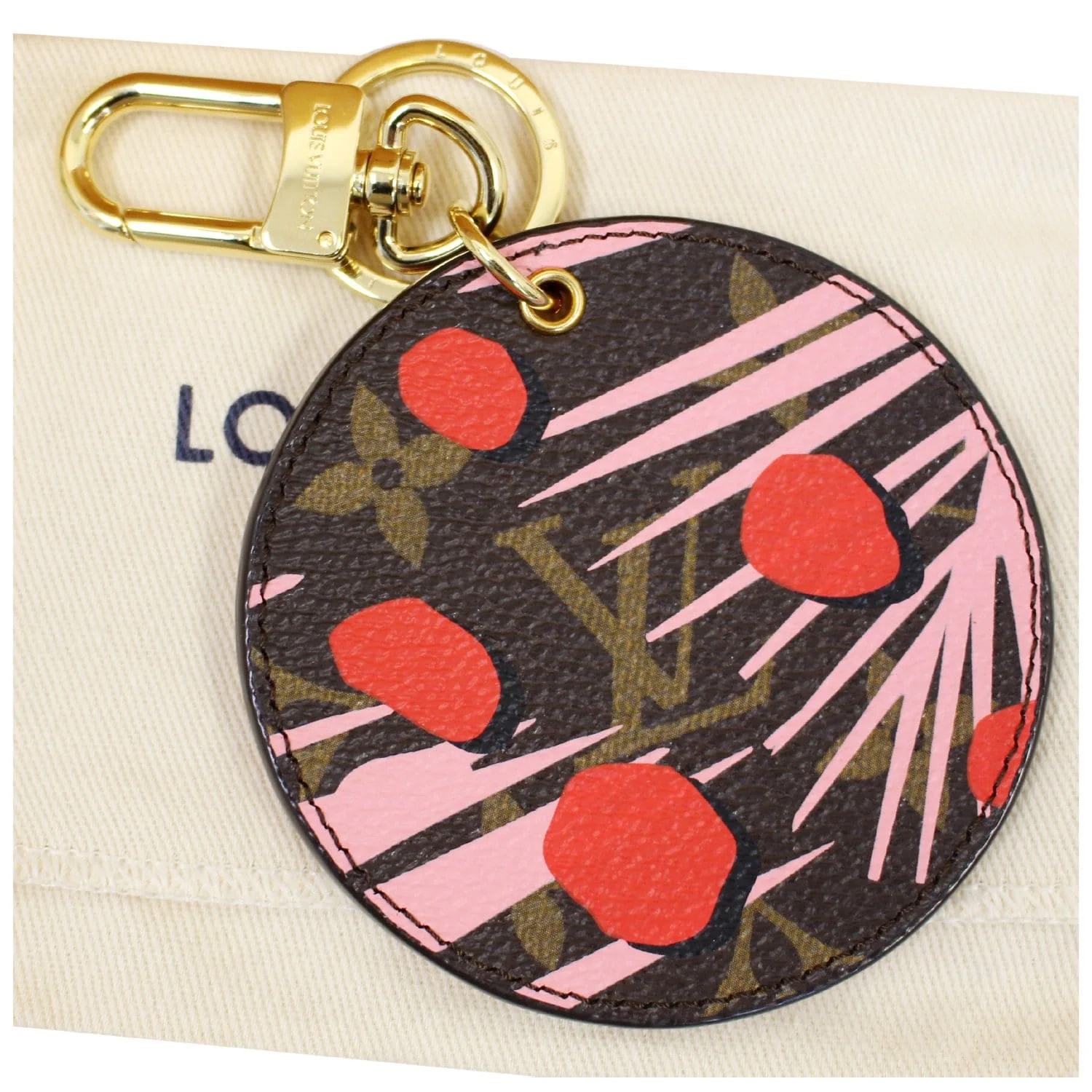 Louis Vuitton Jungle Print Key Holder Bag Charm 3