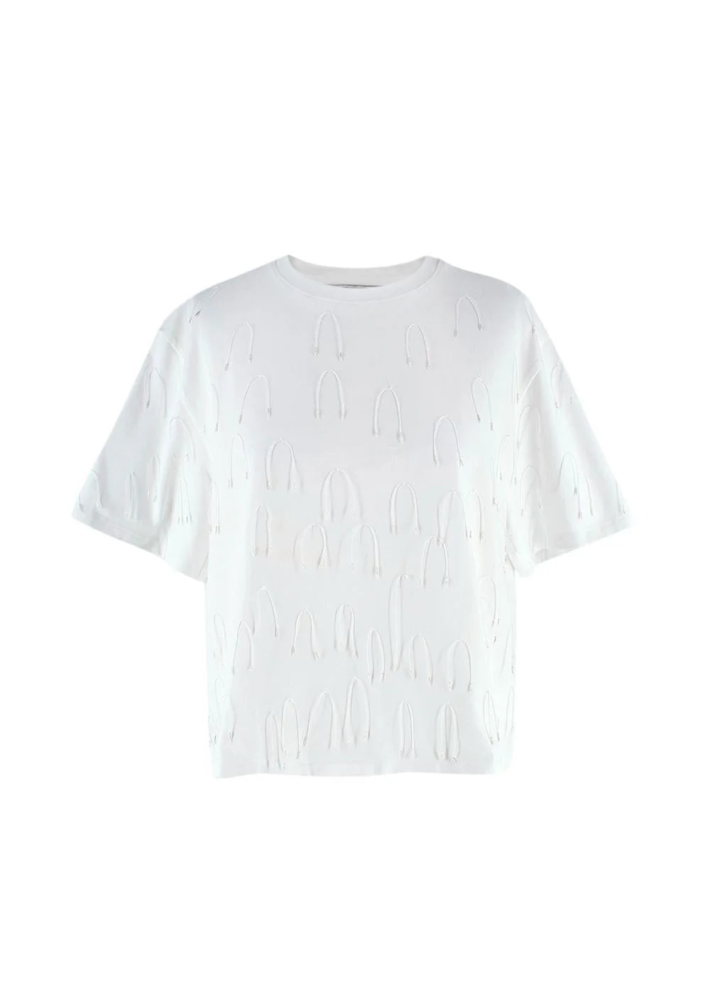 Simkhai — Simkhai Amaru String-Embellished T-Shirt — Clothing — resale