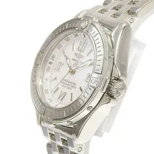 Breitling Cockpit Lady Date A71365 White Shell Dial SS Quartz 2