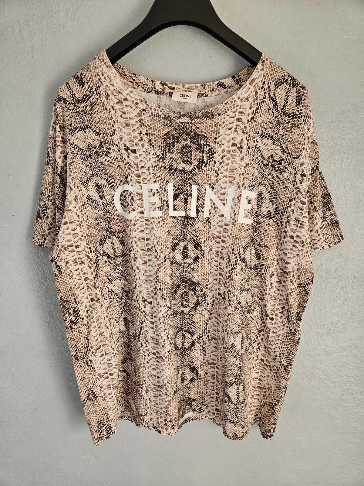 SS22 Hedi Slimane Python Serpent Print T Shirt 2