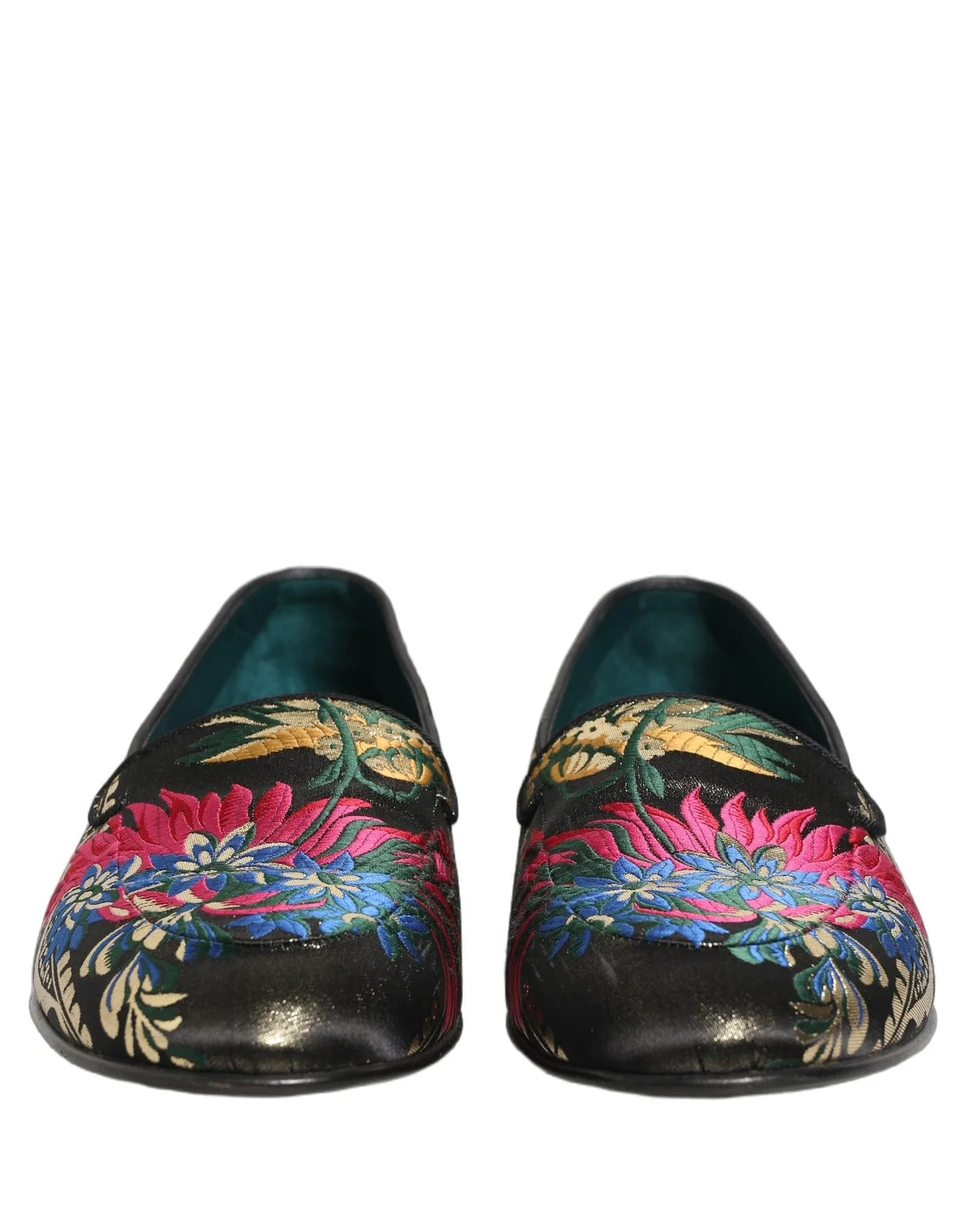 Dolce & Gabbana Floral Loafers Dress Shoes 2