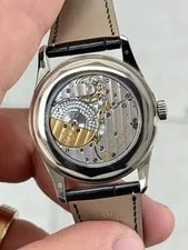 2018 Patek Philippe Calatrava Ebony Black Sunburst Dial on Strap 6006G-001 3
