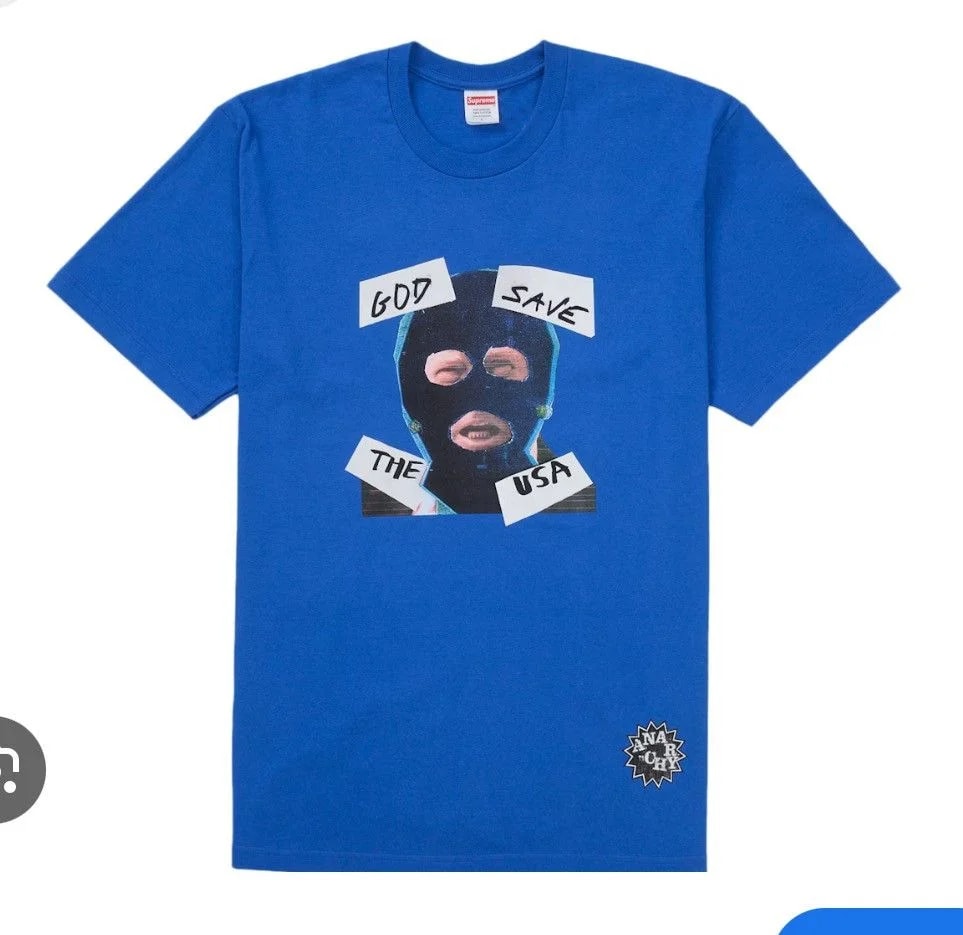 Supreme — Supreme Spring Summer 26 GOD Save THE USA T-shirt — streetwear — resale