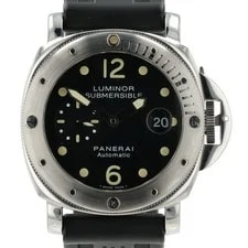 Panerai Luminor Submersible Black Dial 44mm Steel Automatic PAM00024 2