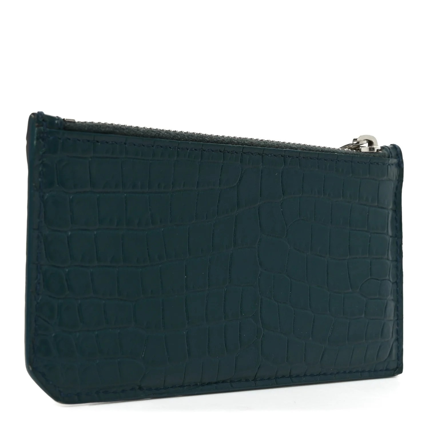 Embossed 5 Fragments Zip Pouch Card Holder Dark 3