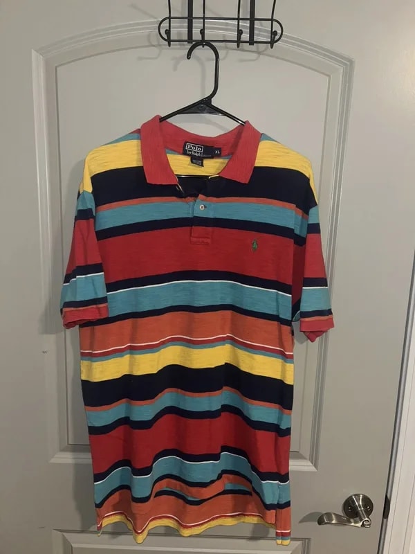 Ralph Lauren — Ralph Lauren Color Striped Polo — streetwear — resale