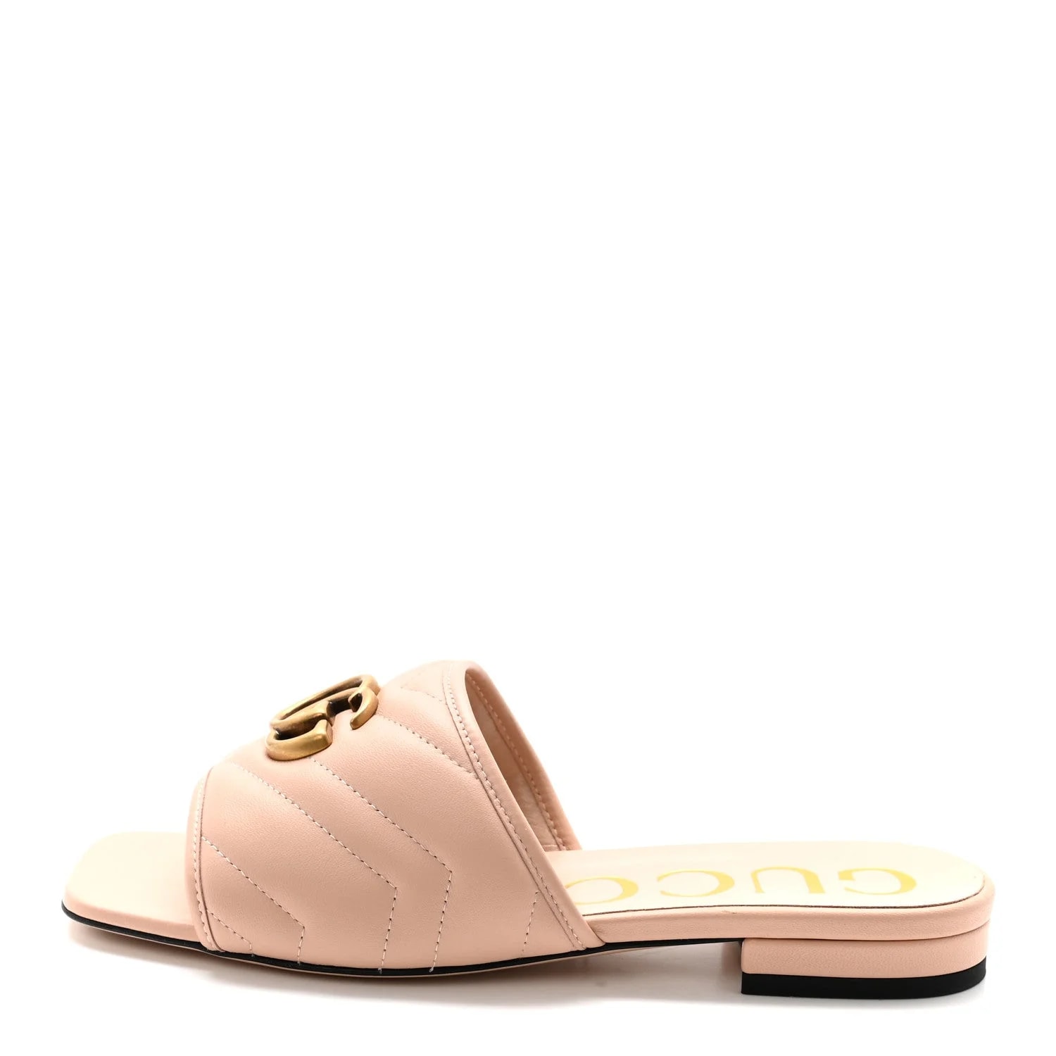 Gucci — Matelasse GG Marmont Slide 36 Skin — Designer Shoe — resale