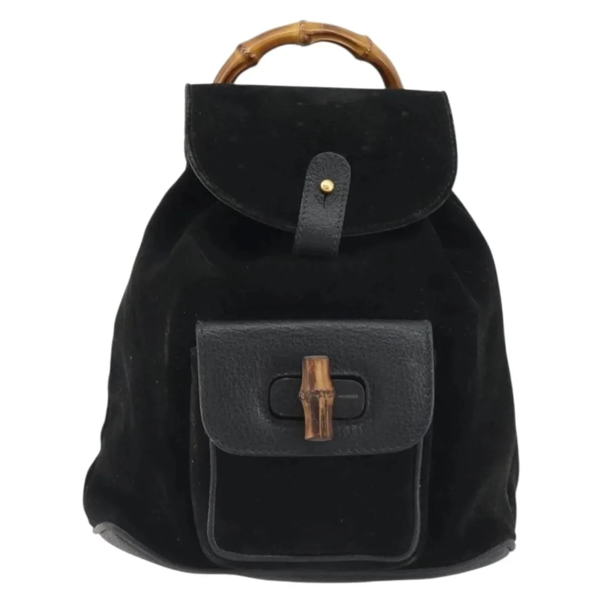 Gucci — Gucci Bamboo Daim Backpack — Handbag — resale