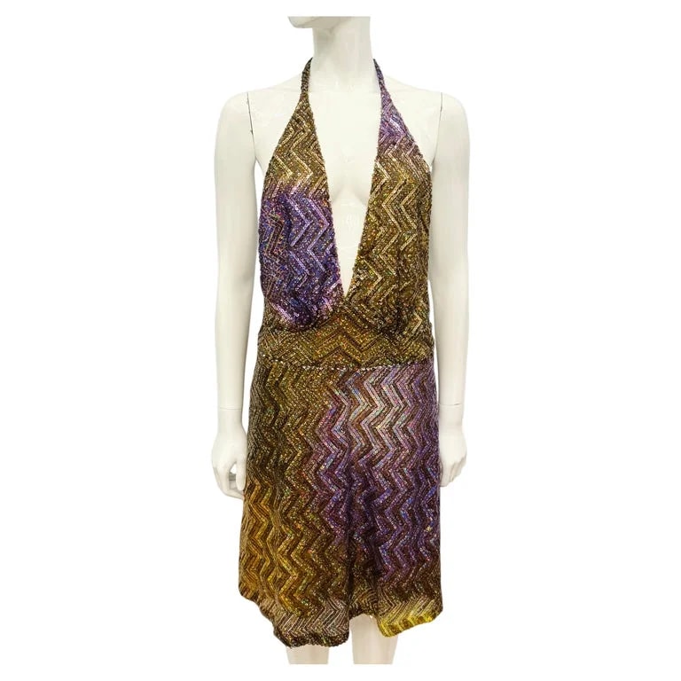 Maison Martin Margiela — Maison Margiela John Galliano 2016 Sequin Halter Dress — Clothing — resale