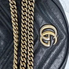 Auth Gucci Mini GG Marmont Round Chain Crossbody Very Good Condition 2