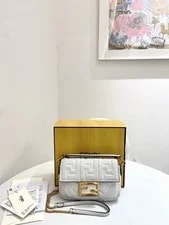 Fendi — Authentic Pre‑owned Fendi Mini Baguette Embossed — Handbag — resale