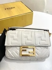 Authentic Pre‑owned Fendi Mini Baguette Embossed 2