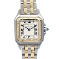 Cartier Panthere SM 2-Row Ref.66921 Quartz Watch 18KYG SS 178548 2