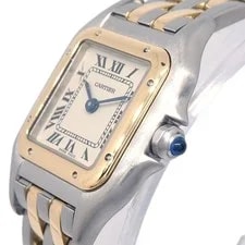 Cartier Panthere SM 2-Row Ref.66921 Quartz Watch 18KYG SS 178548 4