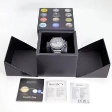 Working OMEGA×swatch Mercury Moonswatch 3201 3