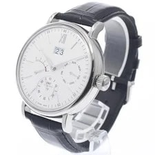 IWC Schaffhausen Portofino IW516201 45mm SS Silver Dial Hand-Wind Day-Date #C055 2
