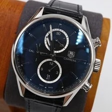 [Very Good] TAG Heuer Carrera Chronograph Calibre 1887 43mm Black Dial 3