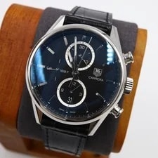 [Very Good] TAG Heuer Carrera Chronograph Calibre 1887 43mm Black Dial 4