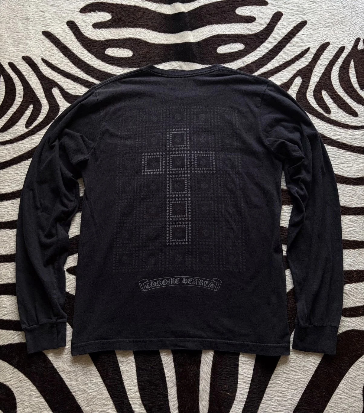 Chrome Hearts — Hearts Framed Cross Plus Longsleeve T-shirt Tee — streetwear — resale