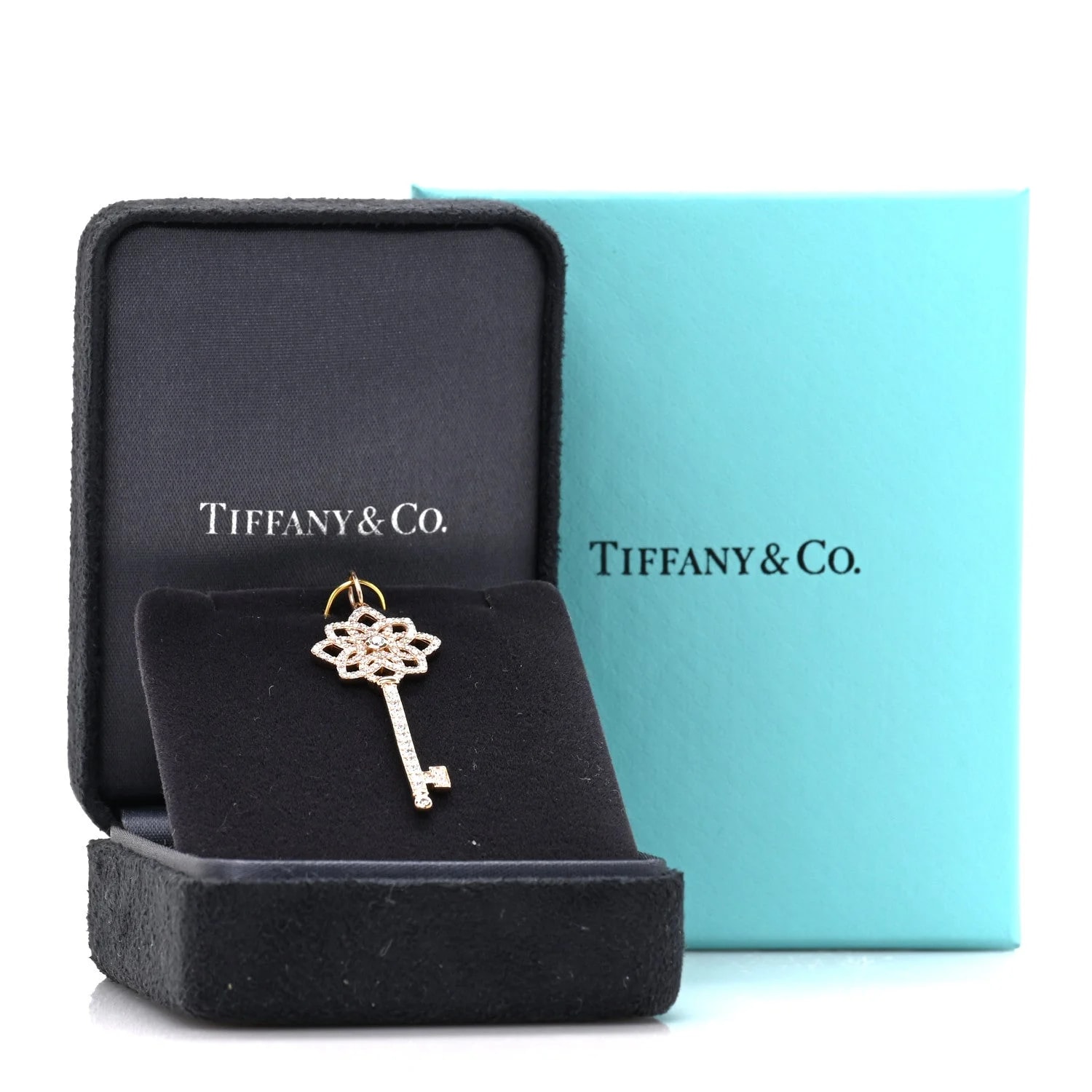 18K Rose Gold Medium Woven Key 4