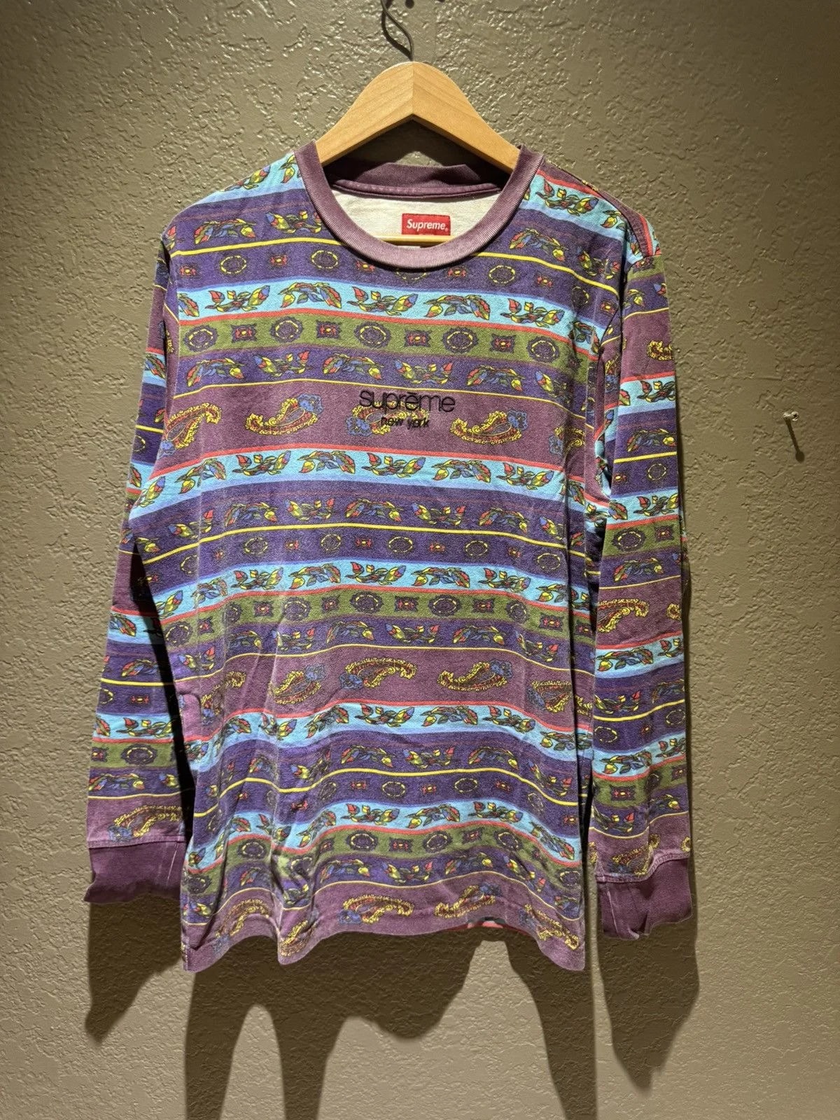 Supreme — Supreme Paisley Long Sleeve Shirt — streetwear — resale