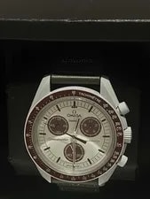 Omega X Swatch MoonSwatch Mission To Pluto 42mm Gray Bioceramic Case Black Nylon 4
