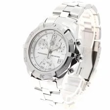 TAGHeuer Quartz Chronograph Silver Dial B Case 2