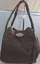 Fendi — Fendi Pebbled Logo Plaque Magnetic Zip HW Lined — Handbag — resale