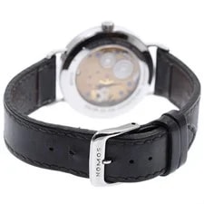 Nomos Tangente TN1731B2 Hand-wound Black Dial Leather Boxed 4