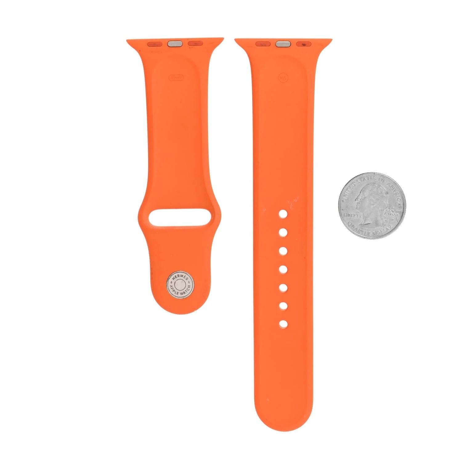 Silicone 44mm Apple Sports Single Tour Band M/L Orange 2